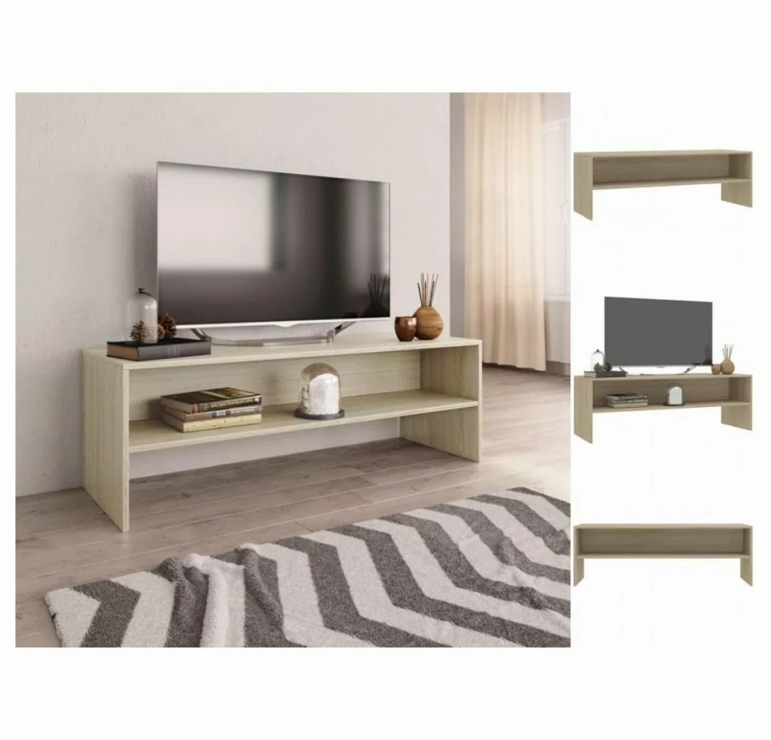 vidaXL TV-Schrank TV-Schrank Sonoma-Eiche 120 x 40 x 40 cm Spanplatte Lowbo günstig online kaufen