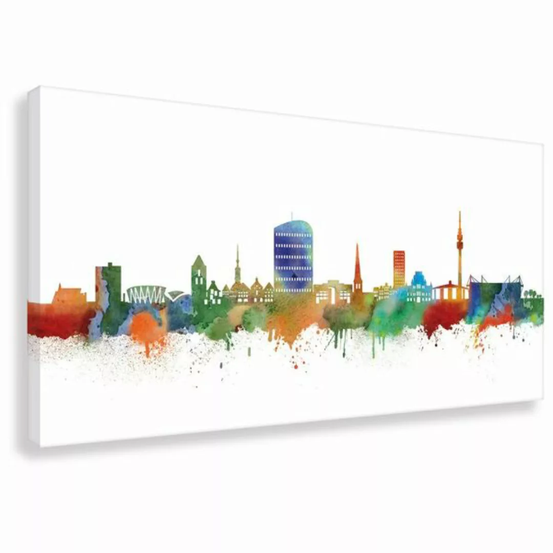 Skyline Von Dortmund - Light - Leinwand - Kunstdruck - Bilder günstig online kaufen