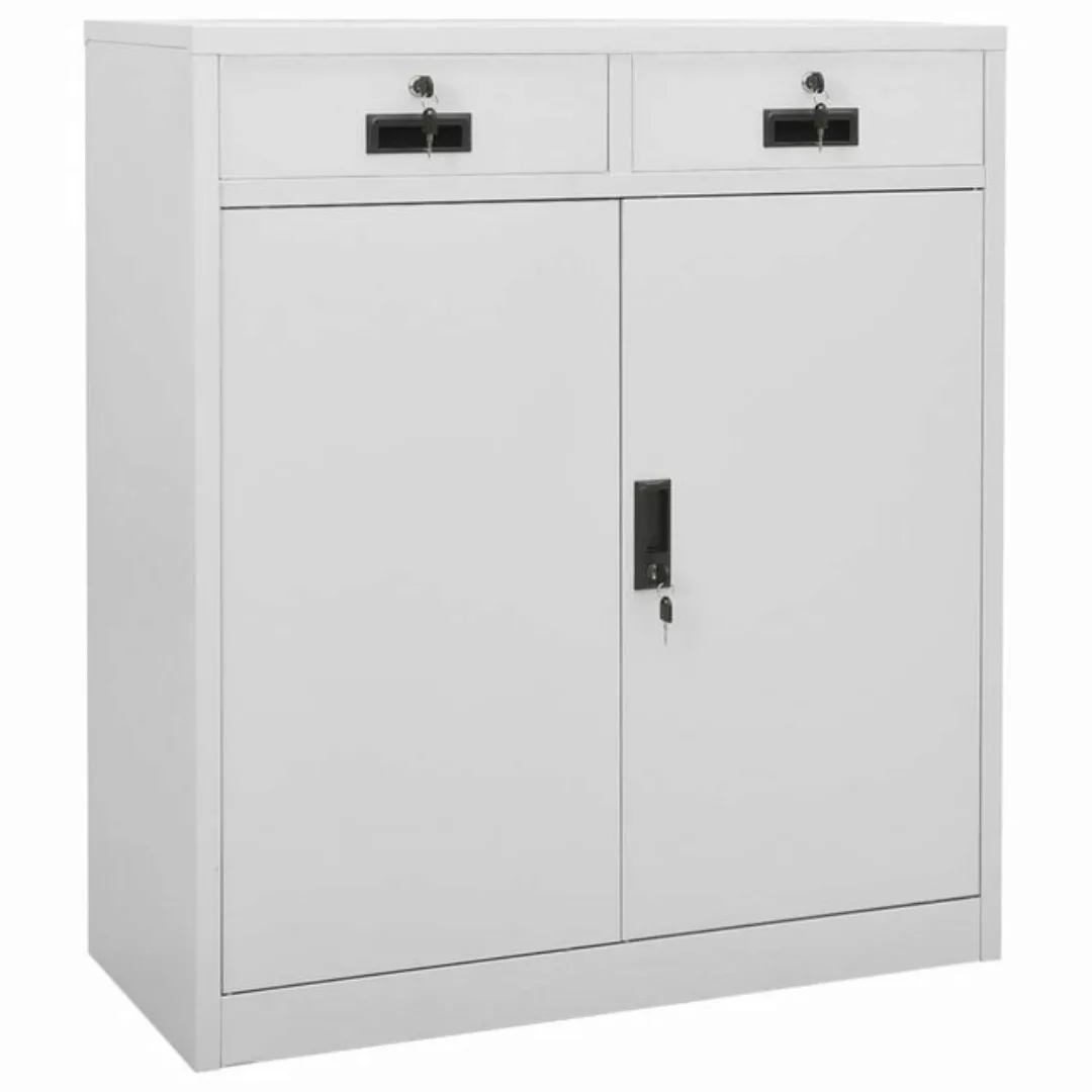 Büroschrank Hellgrau 90x40x102 Cm Stahl günstig online kaufen