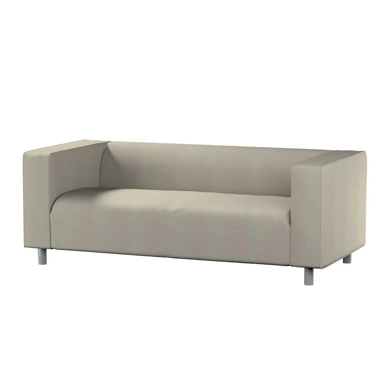 Bezug für Klippan 2-Sitzer Sofa, grau, Sofahusse, Klippan 2-Sitzer, Manches günstig online kaufen