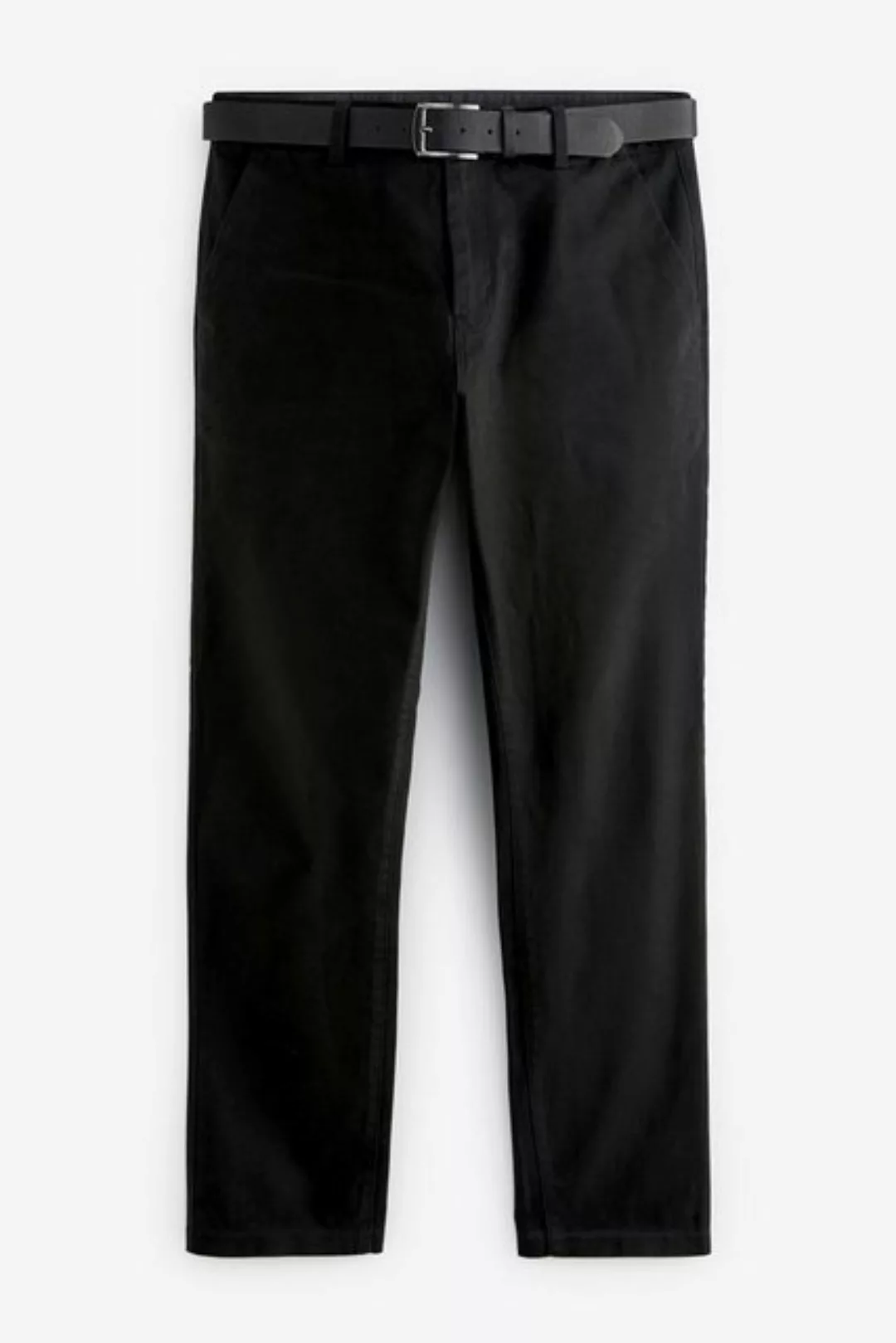 Next Chinohose Weiche Slim Fit Chinohose mit Gürtel (2-tlg) günstig online kaufen