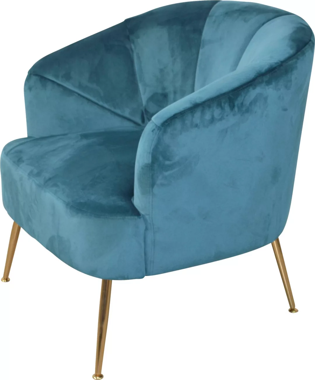 HOFMANN LIVING AND MORE Sessel, Beine aus Stahlrohr, goldfarben lackiert, S günstig online kaufen