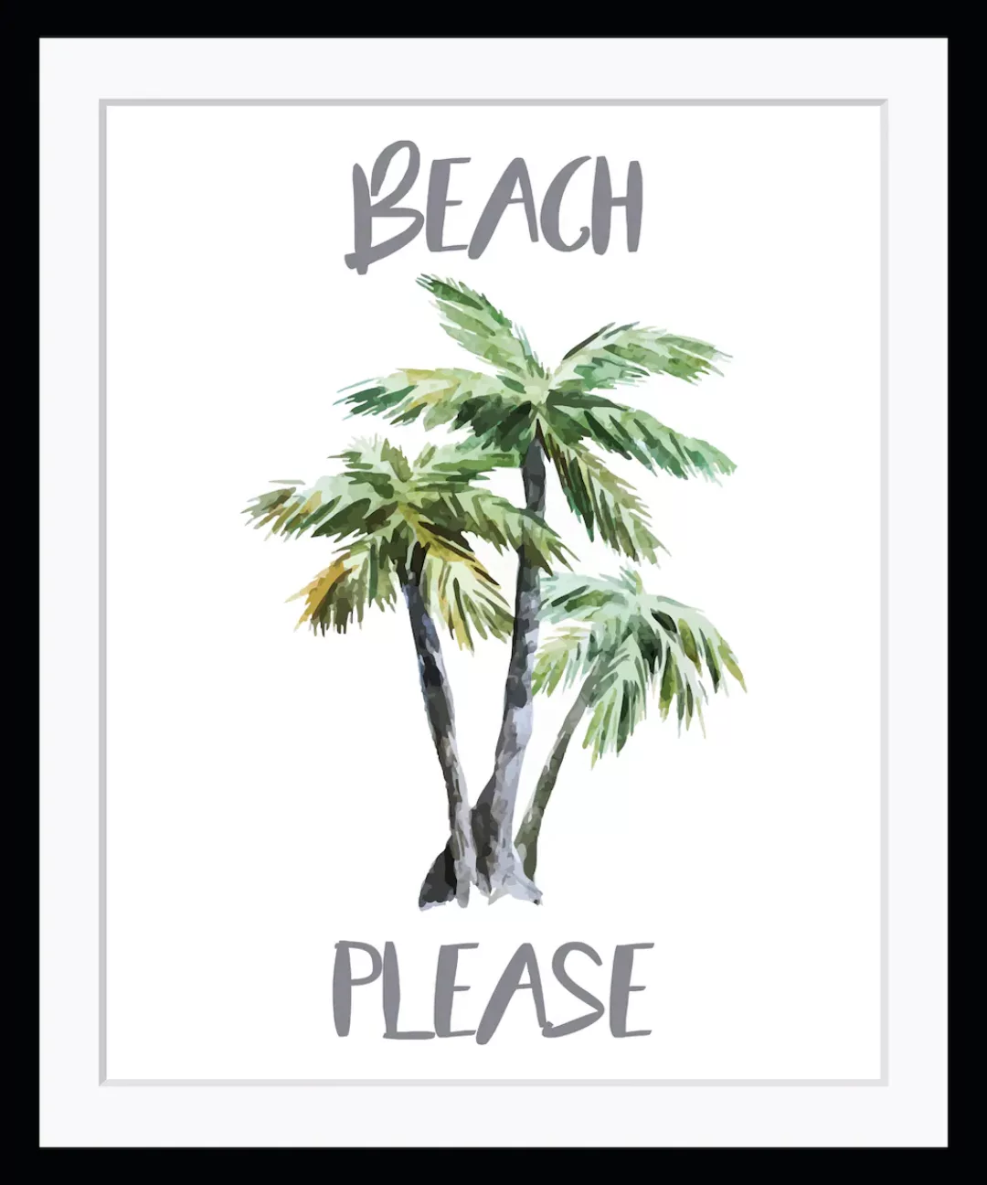 queence Bild "BEACH PLEASE", Palmen günstig online kaufen
