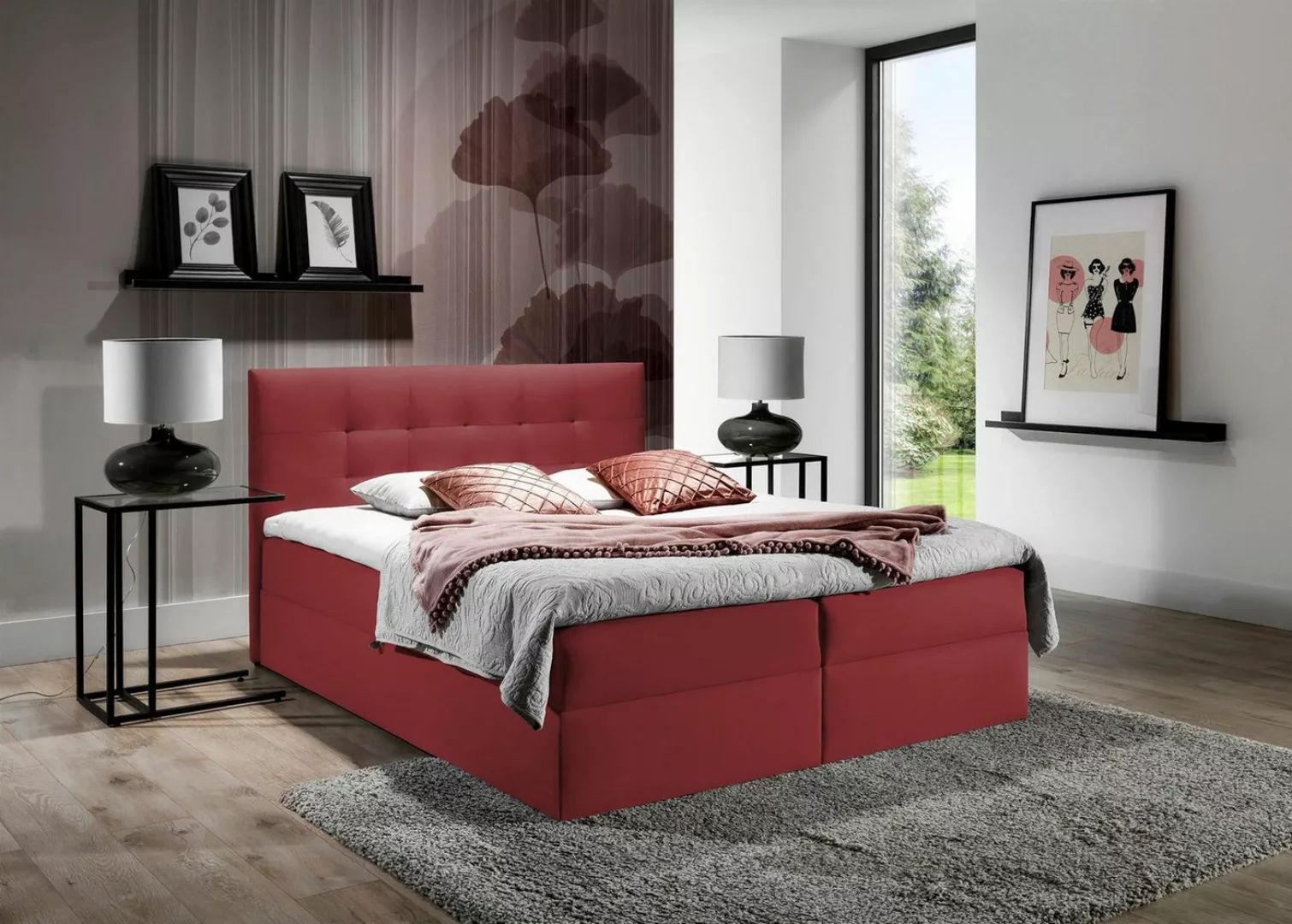 99rooms Boxspringbett Chester (Schlafzimmerbett, Bett), Design günstig online kaufen