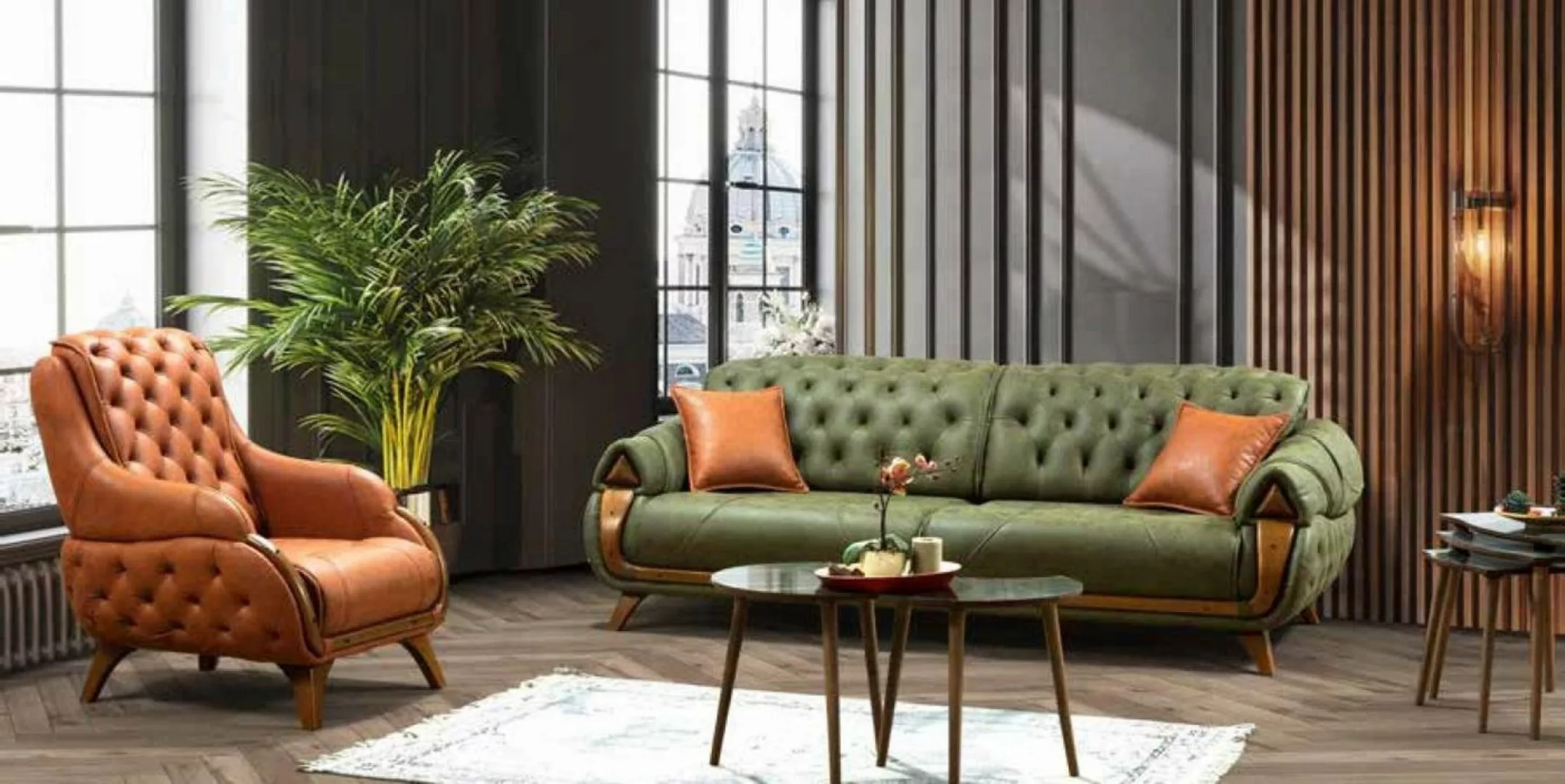 JVmoebel Sofa Sofagarnitur 3+1 Sitzer Gruppe Sofa Sessel Sofas Couch Set Lu günstig online kaufen