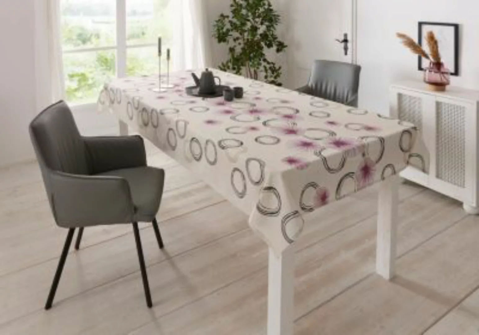 HOME Living Tafeldecke Purple Circle Tischdecken mehrfarbig günstig online kaufen
