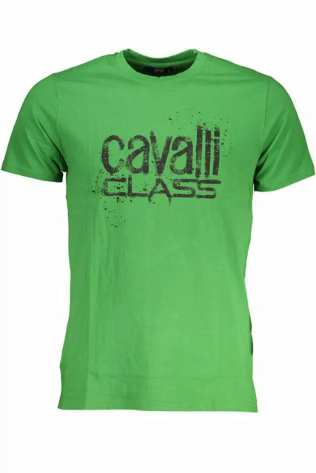 Cavalli Class T-Shirt Stylisches Herren Kurzarm T-Shirt in Grün mit günstig online kaufen