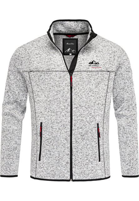 Amaci&Sons Fleecejacke HARVEY Fleecejacke Herren Strickfleece Sweatjacke Zi günstig online kaufen