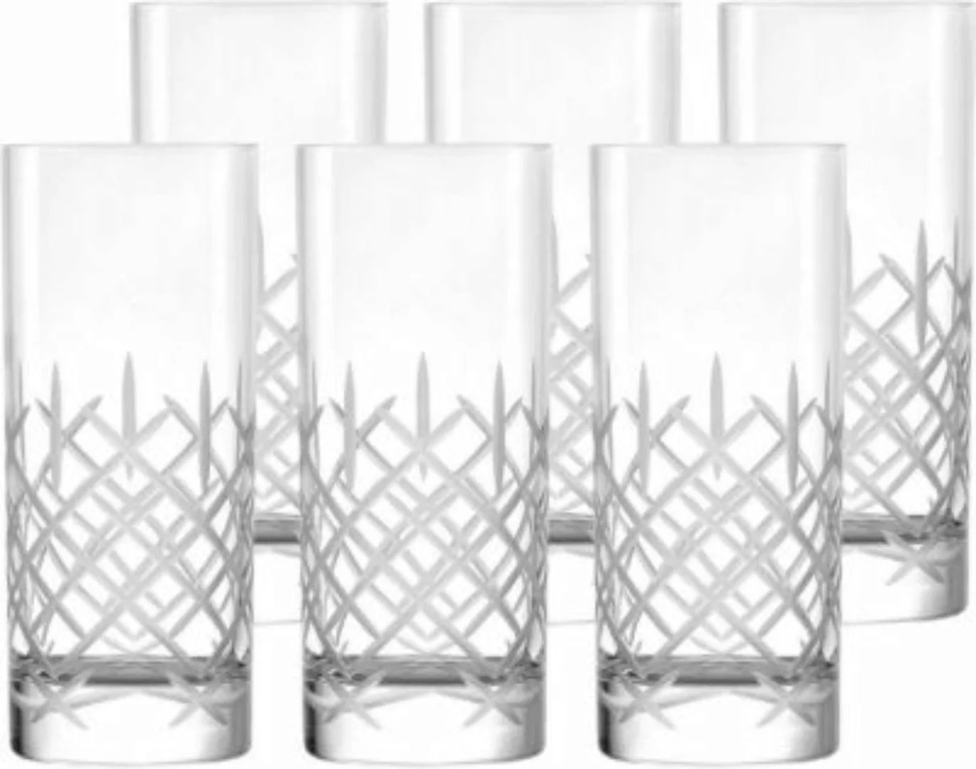 NEW YORK BAR CLUB Saftglas 380 ml 6er Set Longdrinkgläser transparent günstig online kaufen