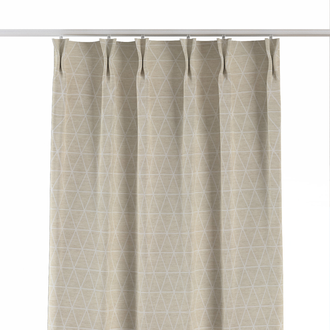 Vorhang mit flämischen 2-er Falten, beige, Sunny (143-49) günstig online kaufen