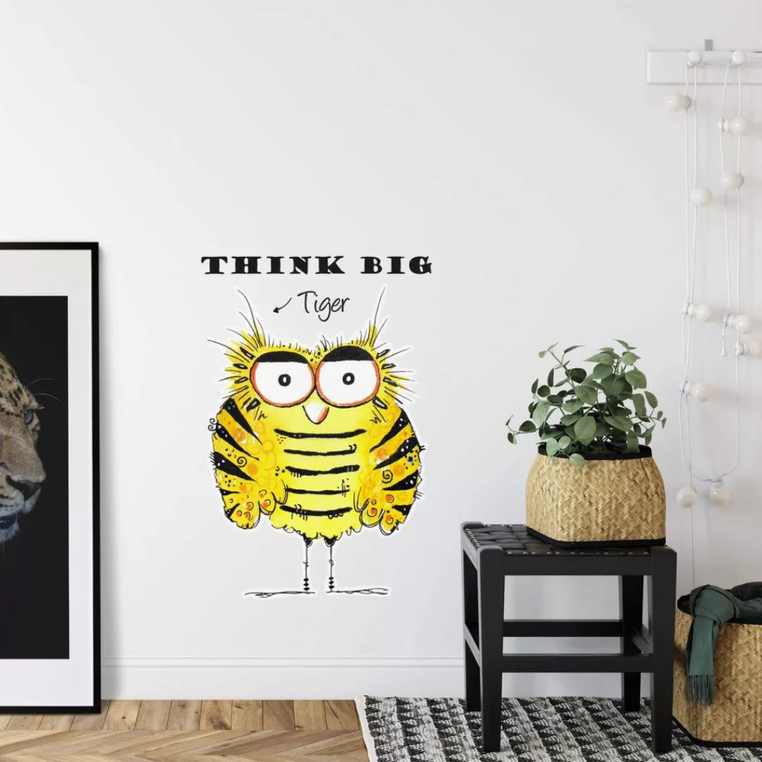 Wall-Art Wandtattoo »Lebensfreude Think Big Tiger«, (1 St.) günstig online kaufen