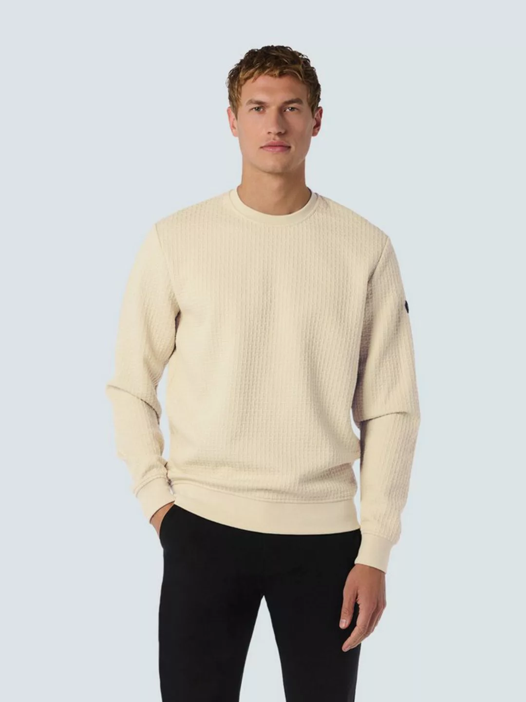 NO EXCESS Sweater No Excess Jacquard Pullover mit Rundhalsausschnitt günstig online kaufen