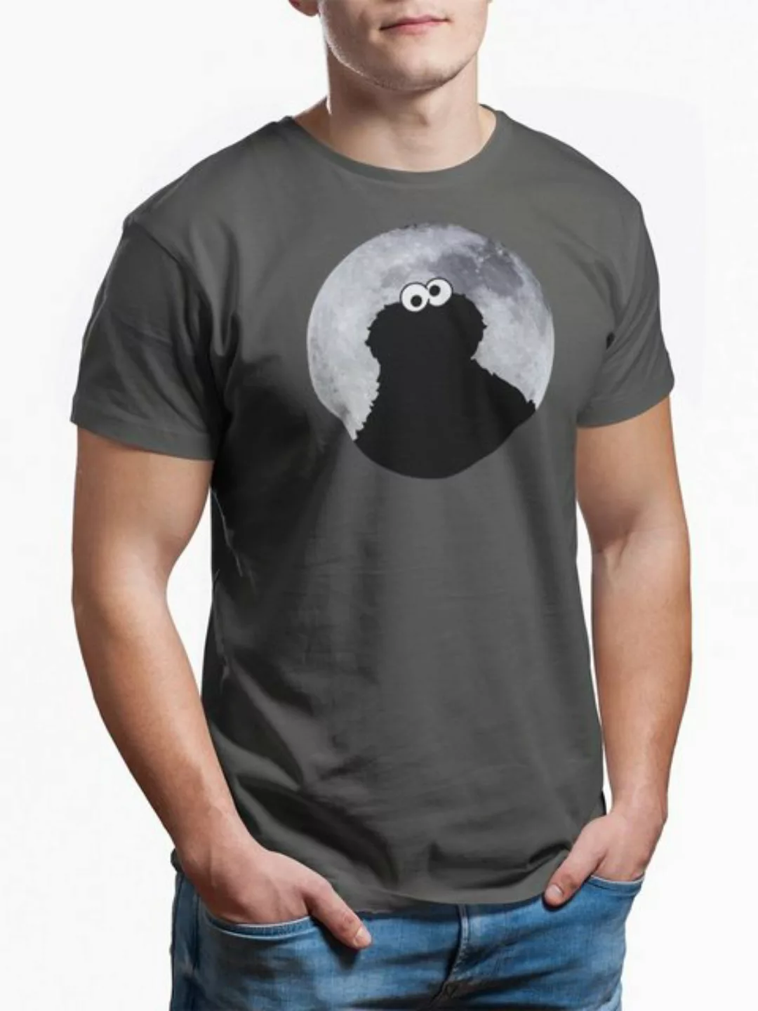 Sesamstrasse T-Shirt Cookie Monster Moonnight günstig online kaufen