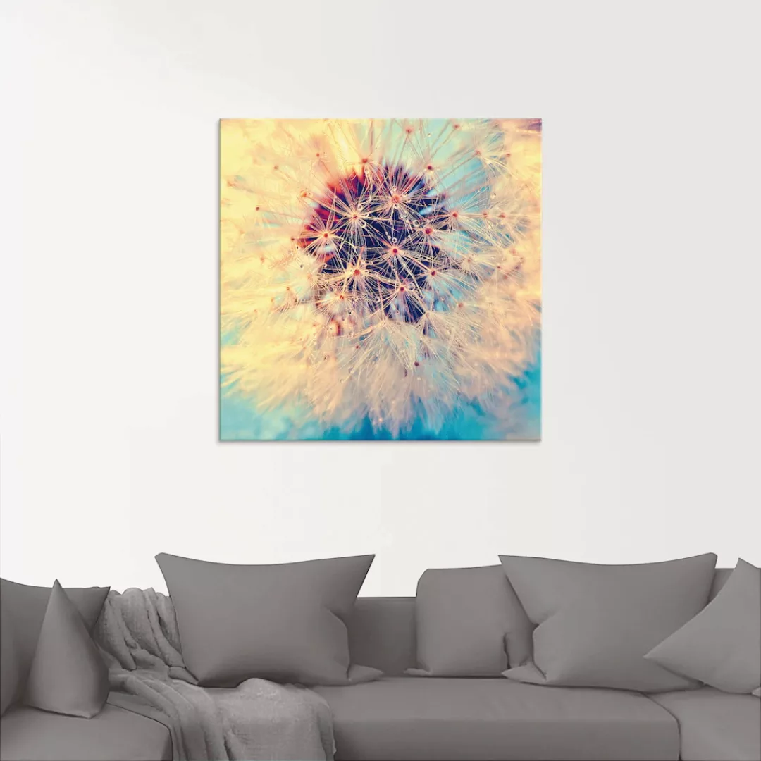Artland Glasbild "Pusteblume ganz nah", Blumen, (1 St.), in verschiedenen G günstig online kaufen