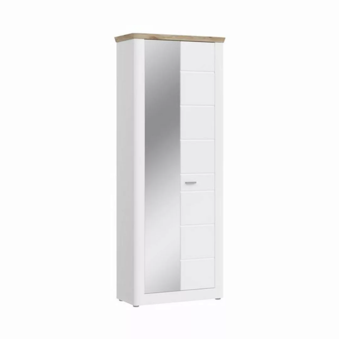 möbelvita Garderobenschrank Wave Garderobenschr. B/H/T 79x204x37 in weiß günstig online kaufen