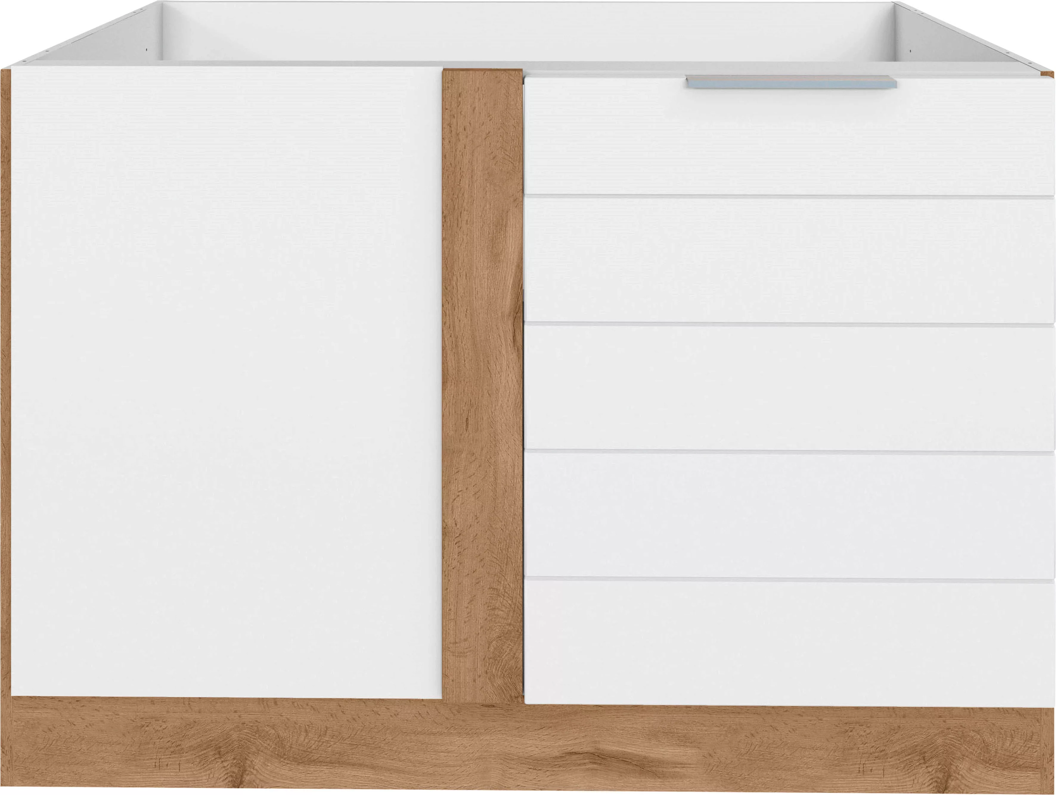 KOCHSTATION Eckunterschrank "KS-Luhe", 120 cm breit, hochwertige MDF-Fronte günstig online kaufen