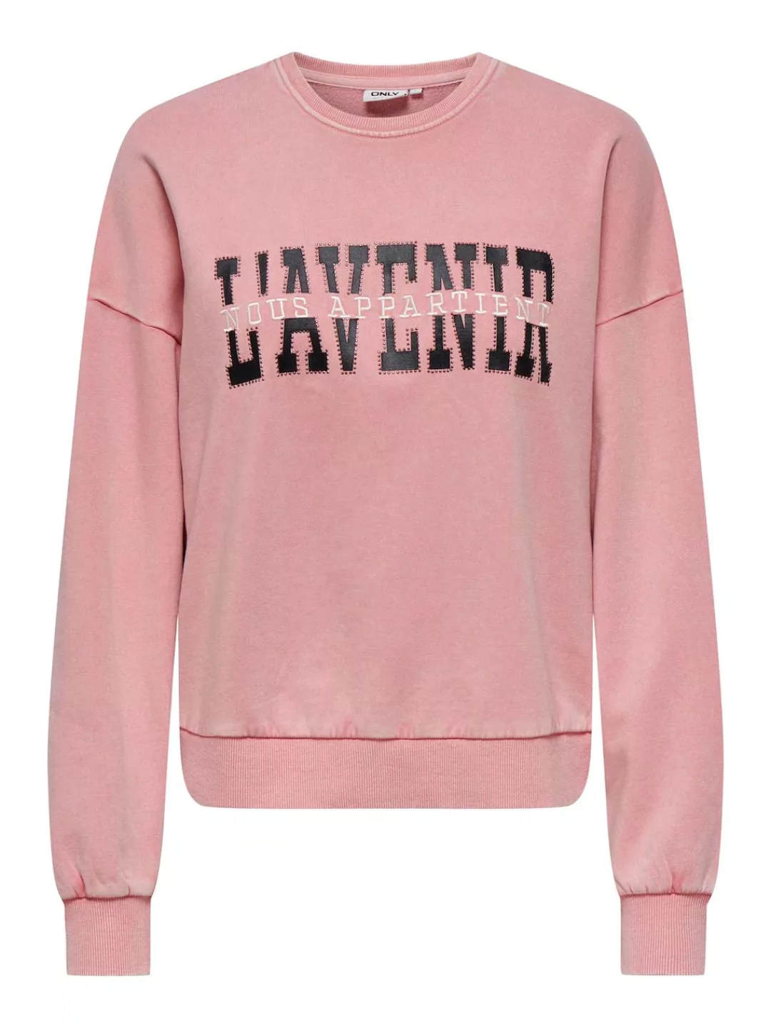 ONLY Sweatshirt "ONLPENELOPE L/S BEADS O-NECK SWT" günstig online kaufen