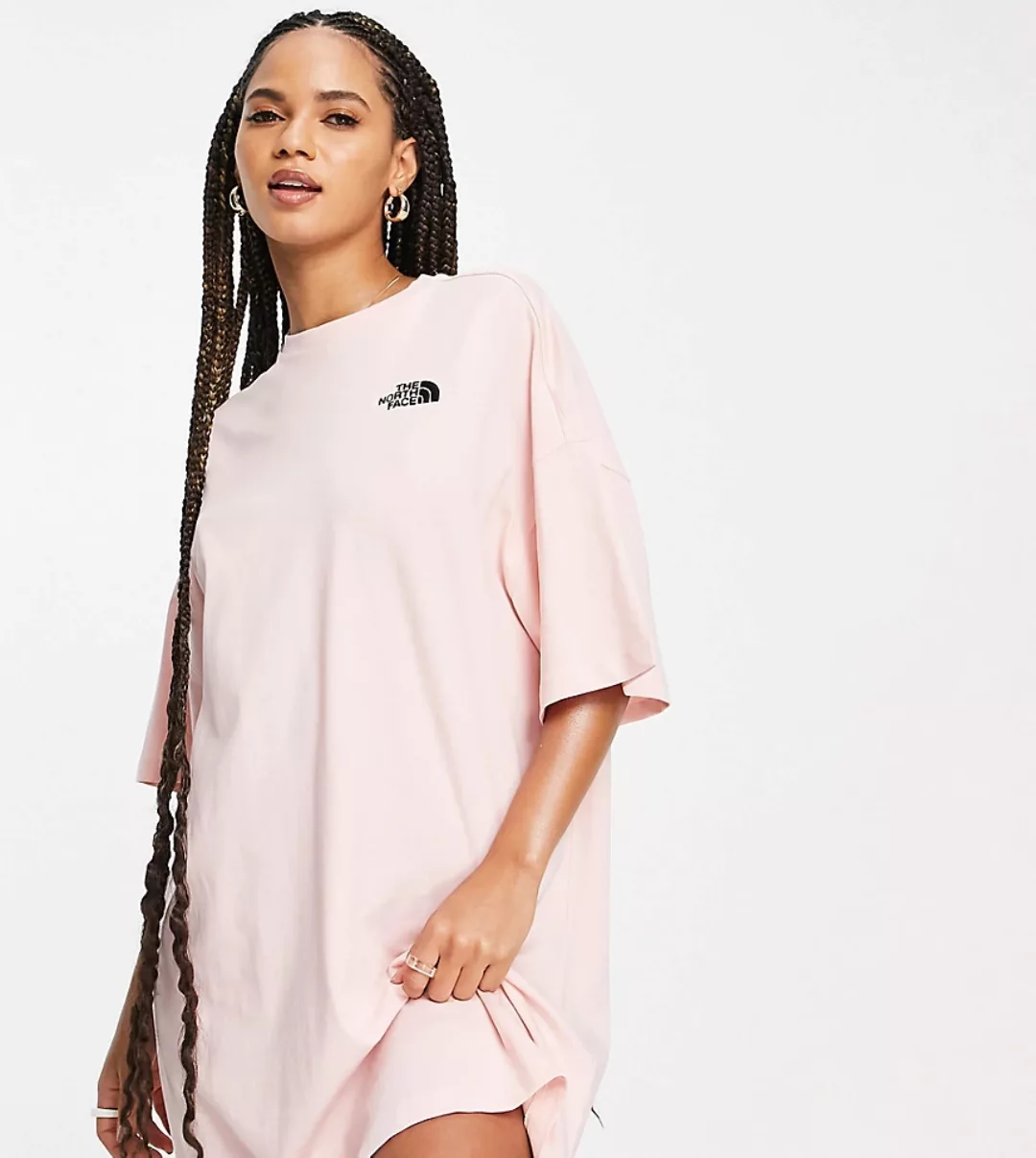 The North Face – Rosa T-Shirt-Kleid aus Jersey, exklusiv bei ASOS günstig online kaufen
