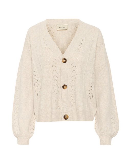 Cream Strickjacke Holiday (1-tlg) Lochmuster günstig online kaufen