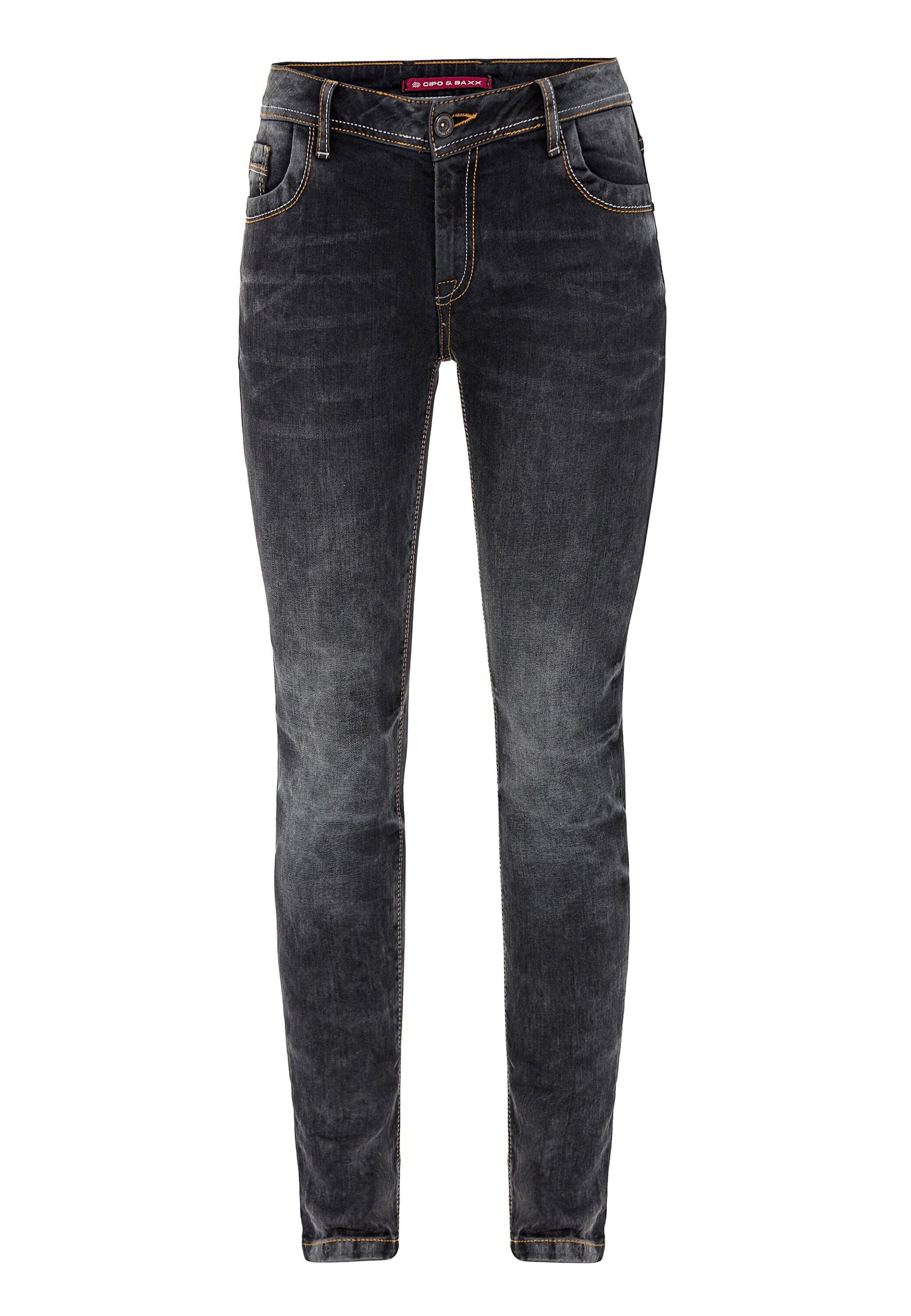 Cipo & Baxx Slim-fit-Jeans "Jeans", im Used-Look, WD443 günstig online kaufen