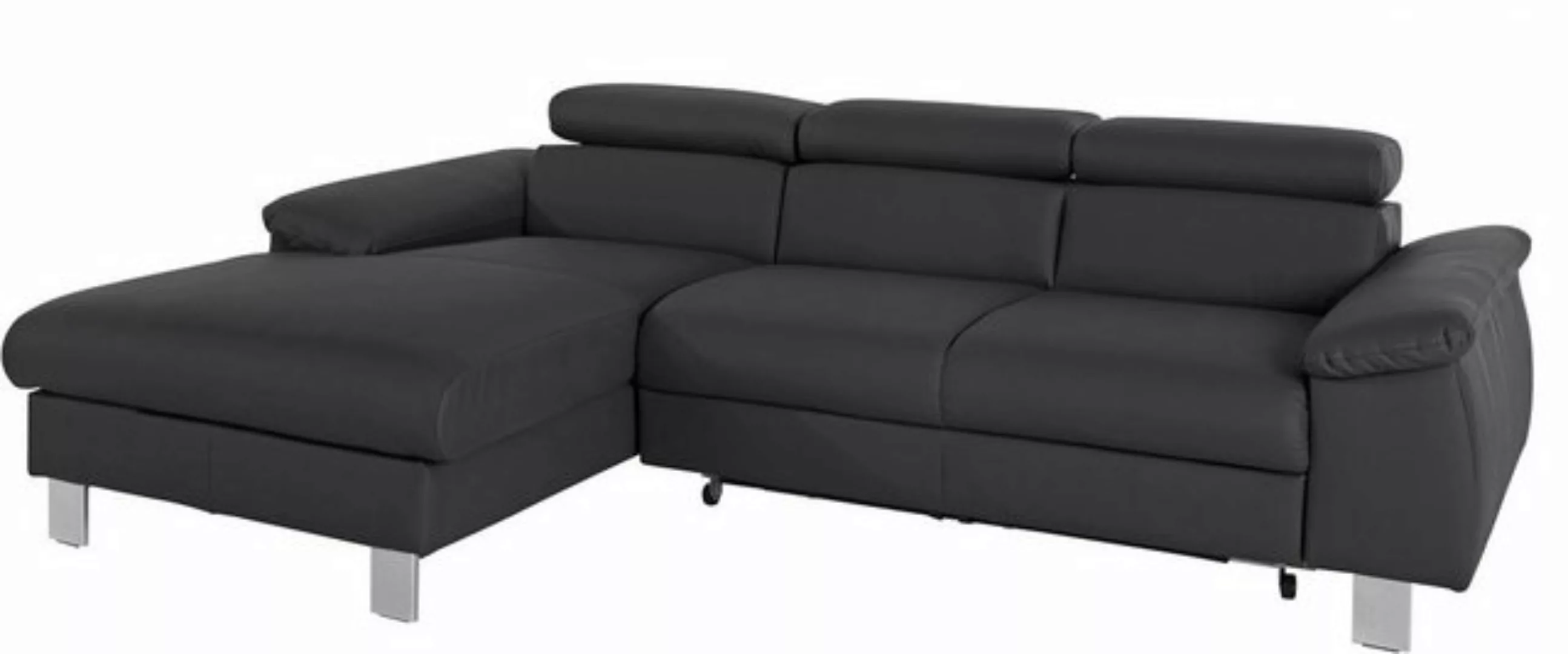 COTTA Ecksofa Komaris, Ecksofa, wahlweise mit RGB-LED-Beleuchtung und Bettf günstig online kaufen