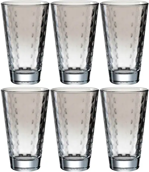 LEONARDO Longdrinkglas »OPTIC«, (Set, 6 tlg.), 300 ml, 6-teilig günstig online kaufen