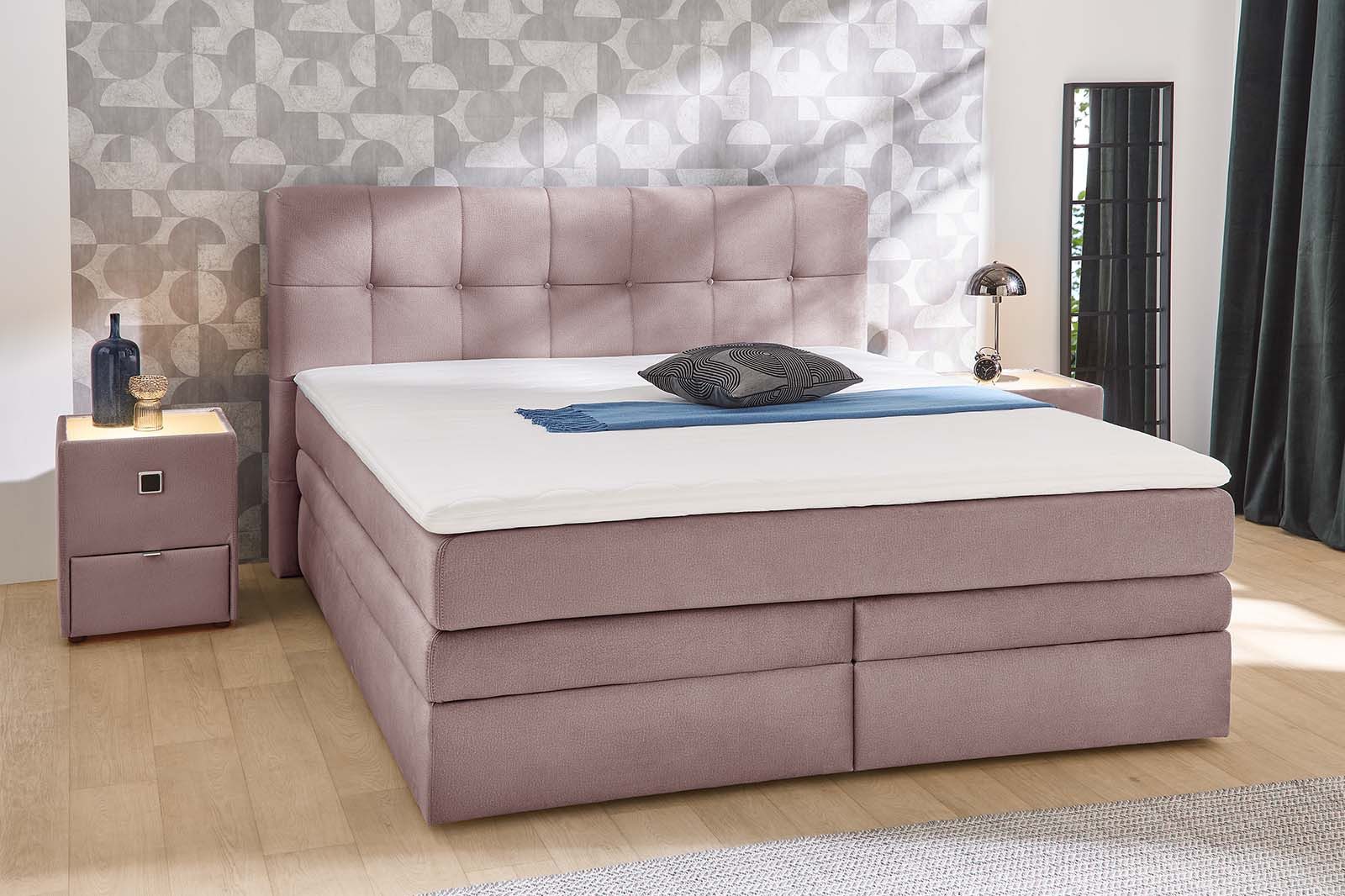Jockenhöfer Gruppe Boxspringbett "Amy", mit Bettkasten und Kaltschaum-Toppe günstig online kaufen