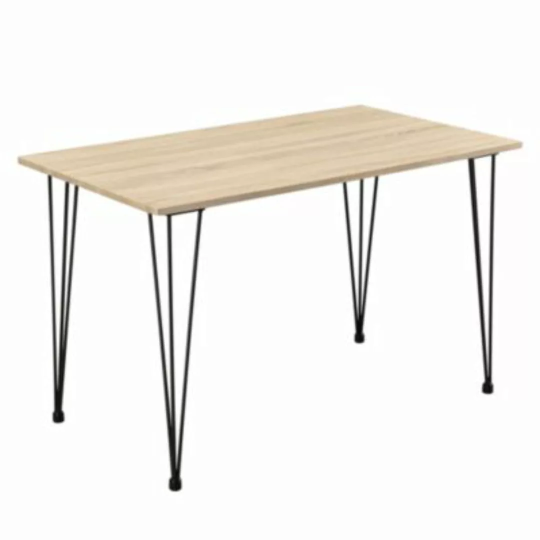 en.casa Esstisch Küchentisch mit Hairpin Legs 120x70cm Esszimmertisch in ve günstig online kaufen