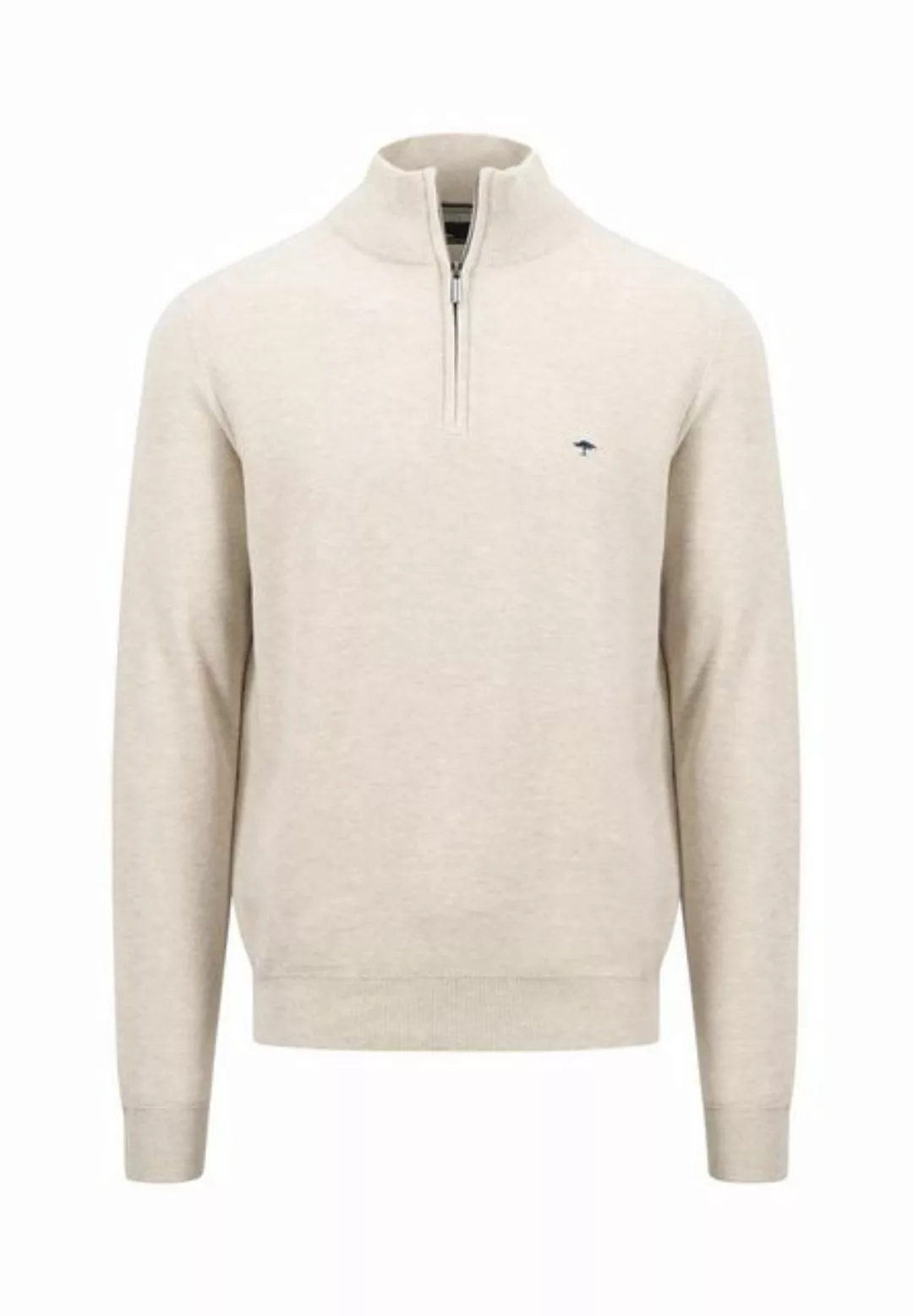 FYNCH-HATTON Strickpullover Troyer-Zip, Structure winter white günstig online kaufen