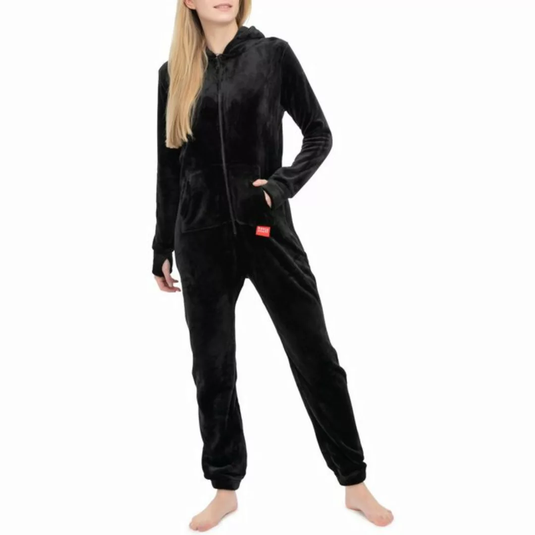 Basisstoff Jumpsuit Kitten Damen Jumpsuit Teddy Fleece Einteiler Overall günstig online kaufen