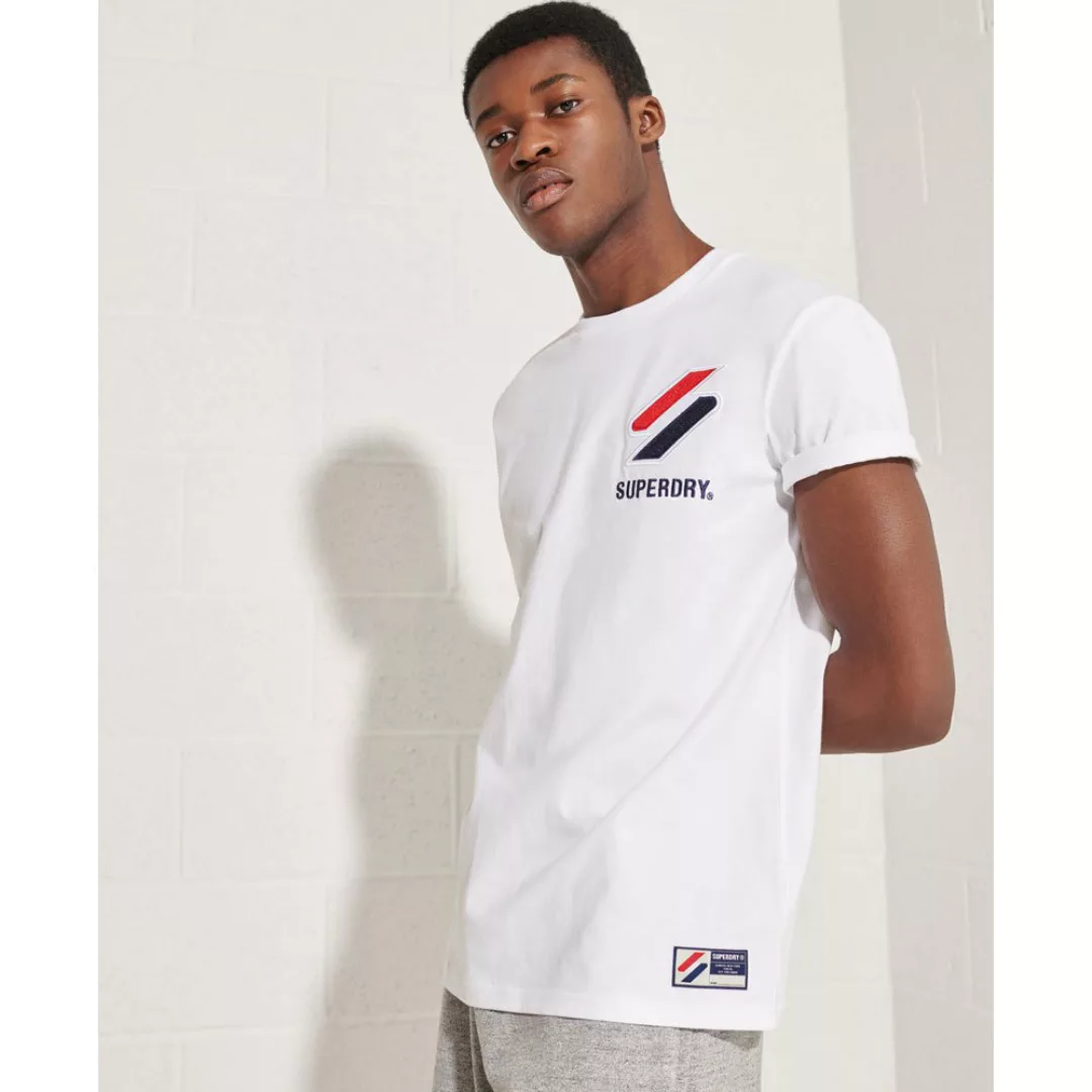 Superdry Sportstyle Chenille Kurzarm T-shirt S Optic günstig online kaufen