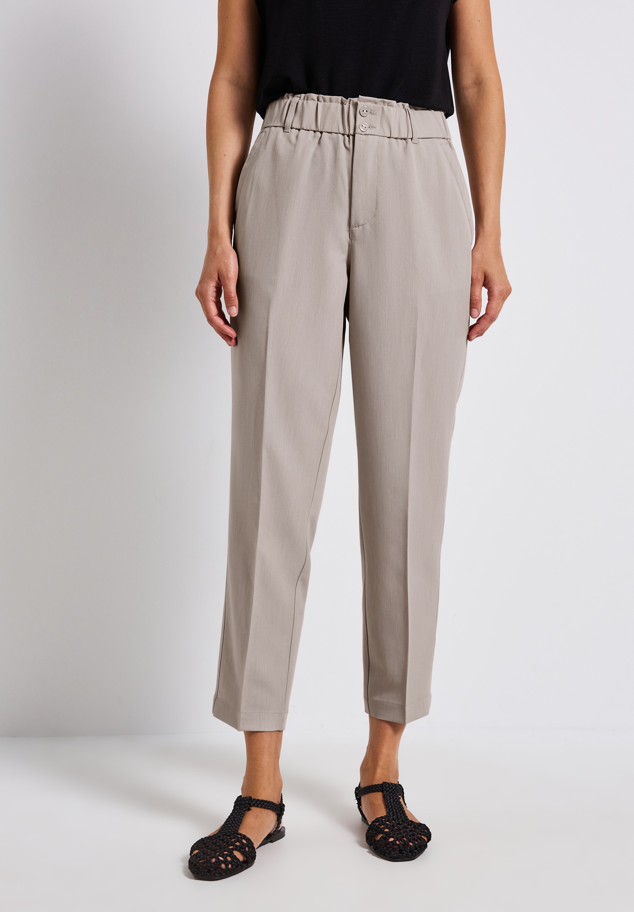 STREET ONE Stoffhose, High Waist günstig online kaufen