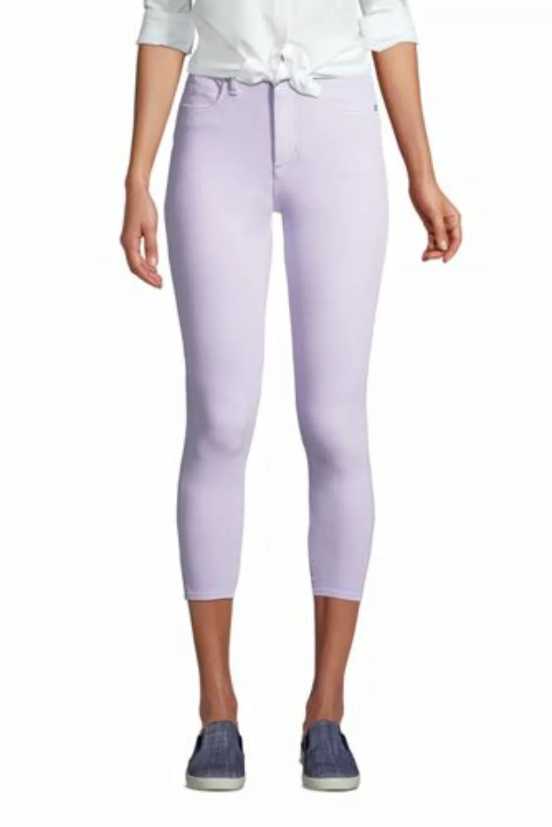High Waist 7/8-Leggings-Jeans mit Stretch in Farbe, Damen, Größe: XS Normal günstig online kaufen