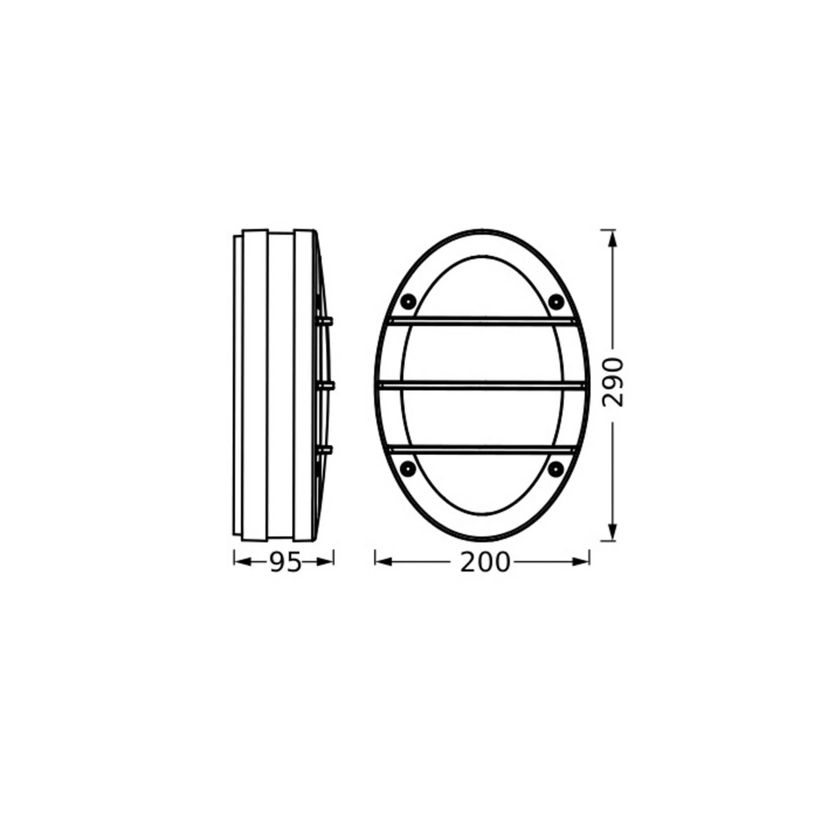 OSRAM Außenwandlampe ENDURA CLASSIC ORBICK, dunkelgrau, IP65 günstig online kaufen