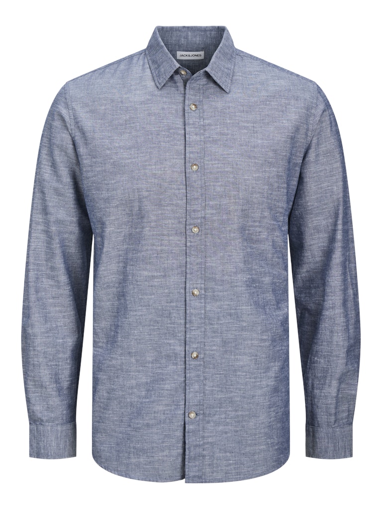Jack & Jones Langarmhemd "JJESUMMER BAND SHIRT LS SN", mit Bandkragen günstig online kaufen