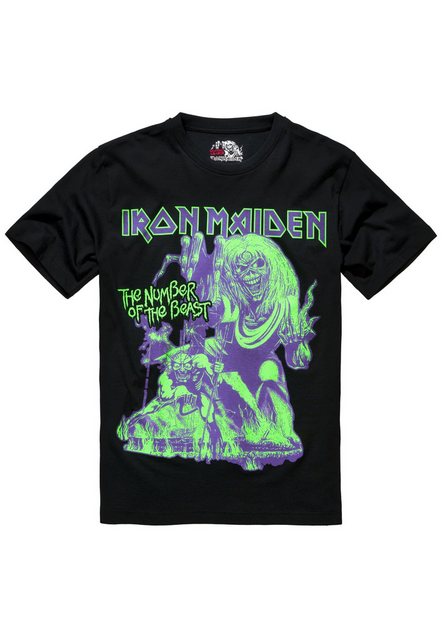 Brandit T-Shirt Brandit Herren Iron Maiden NOTB (glow in the dark pigment) günstig online kaufen