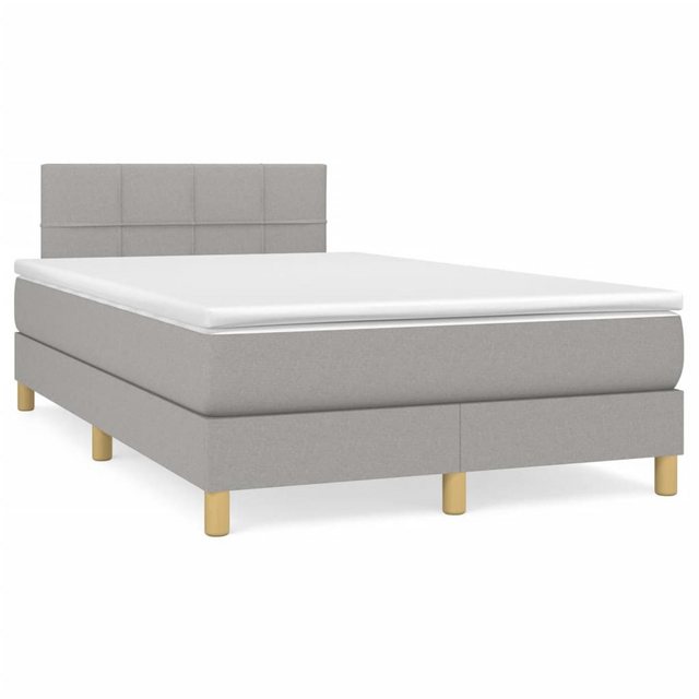 vidaXL Boxspringbett Bett Boxspringbett mit Matratze und LED Stoff (120 x 2 günstig online kaufen