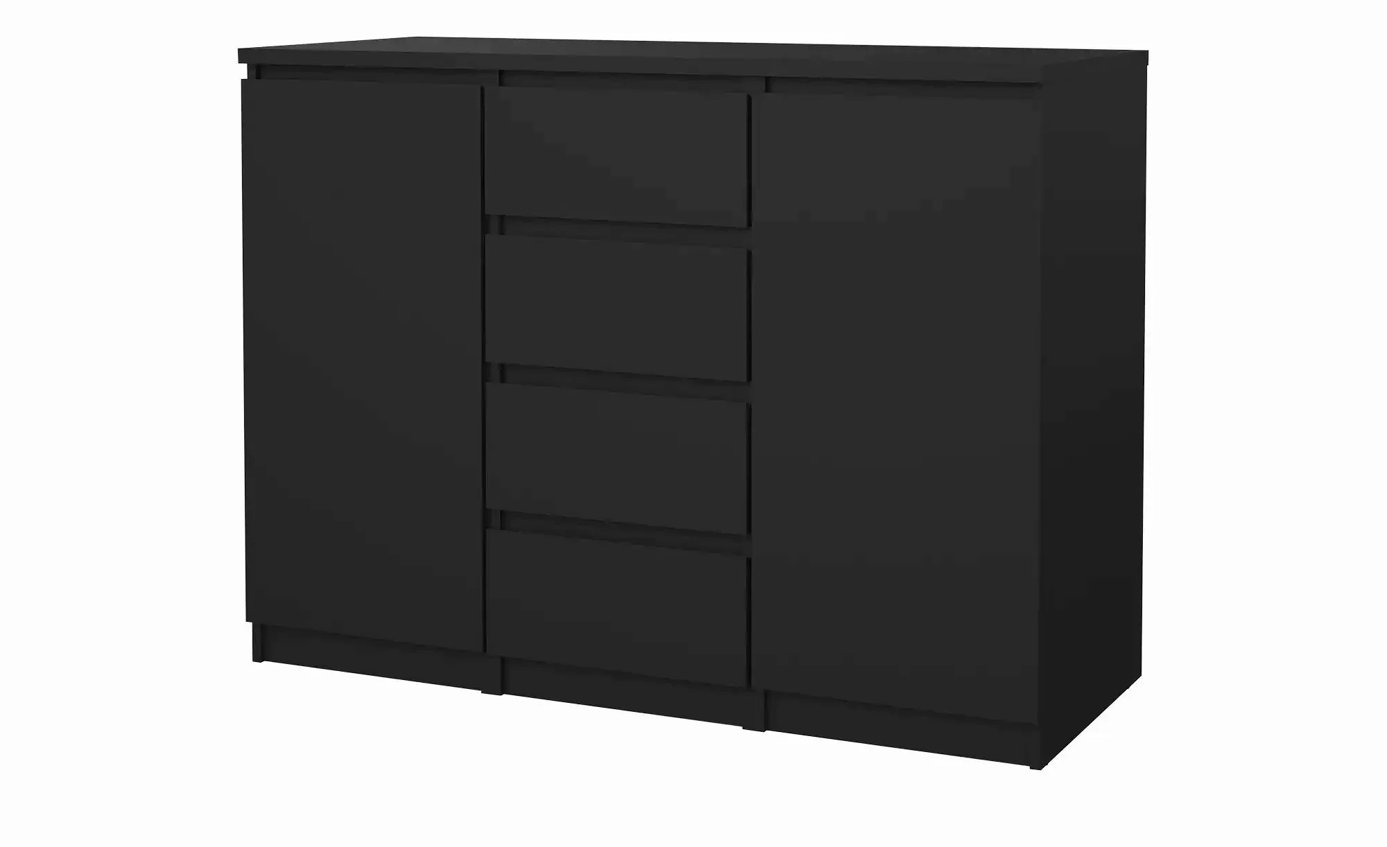 Sideboard  Nardo ¦ schwarz ¦ Maße (cm): B: 120,8 H: 90,7 T: 50.0 Kommoden & günstig online kaufen