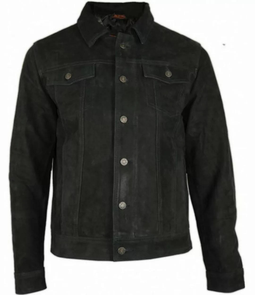 MDM Lederjacke Herren Jeans Jacke Lederjacke Nubuk Büffel Leder günstig online kaufen