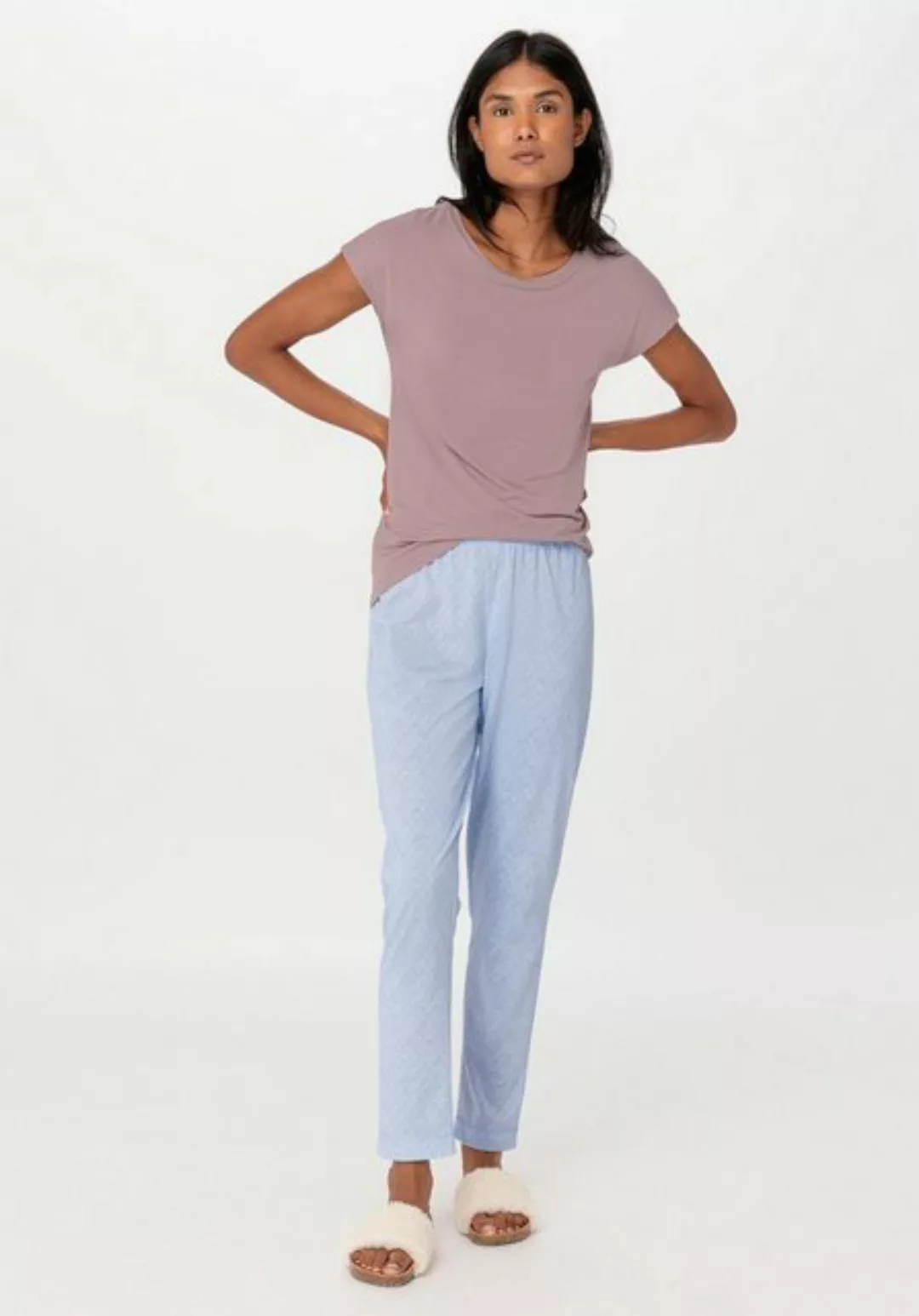 Hessnatur Pyjamahose Regular aus reiner Bio-Baumwolle (1-tlg) günstig online kaufen