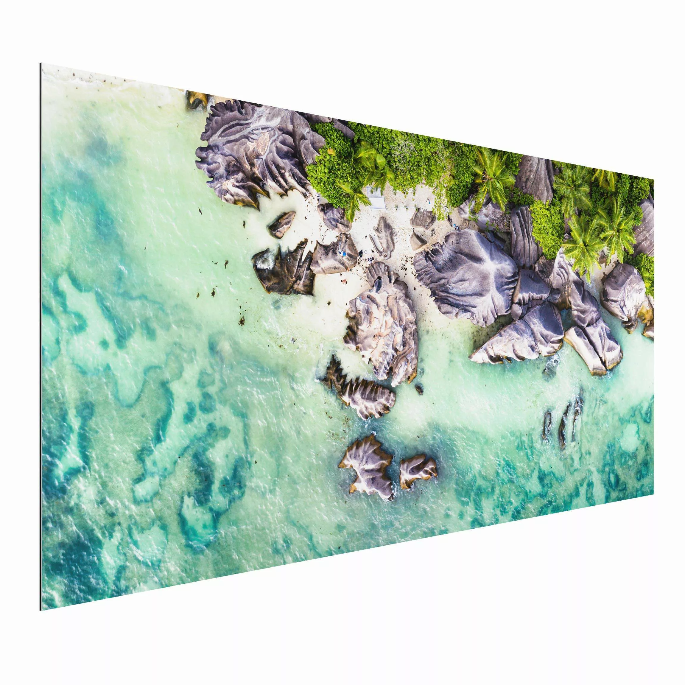 Alu-Dibond Bild Versteckter Strand günstig online kaufen