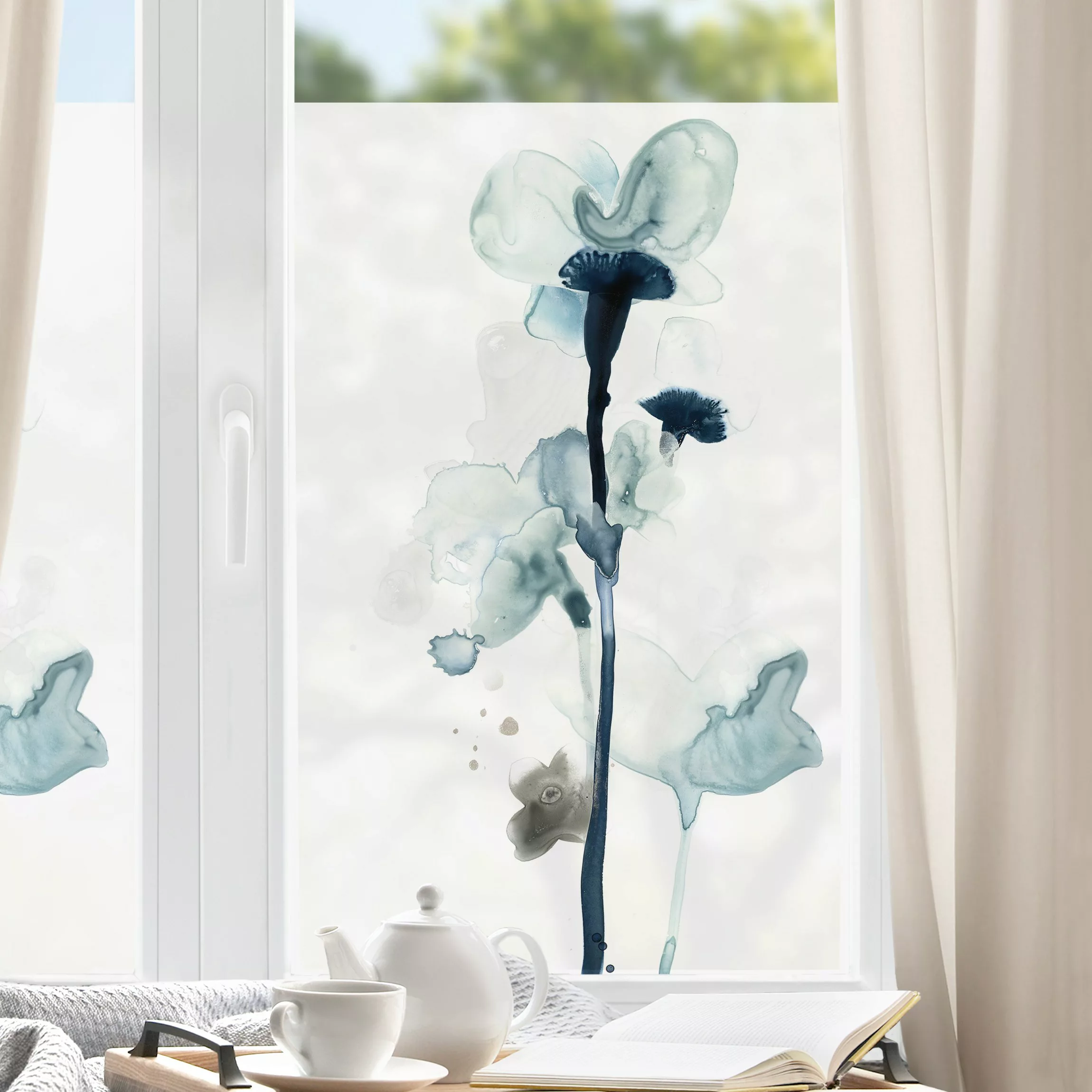 Fensterfolie Mitternachtsblüten I günstig online kaufen