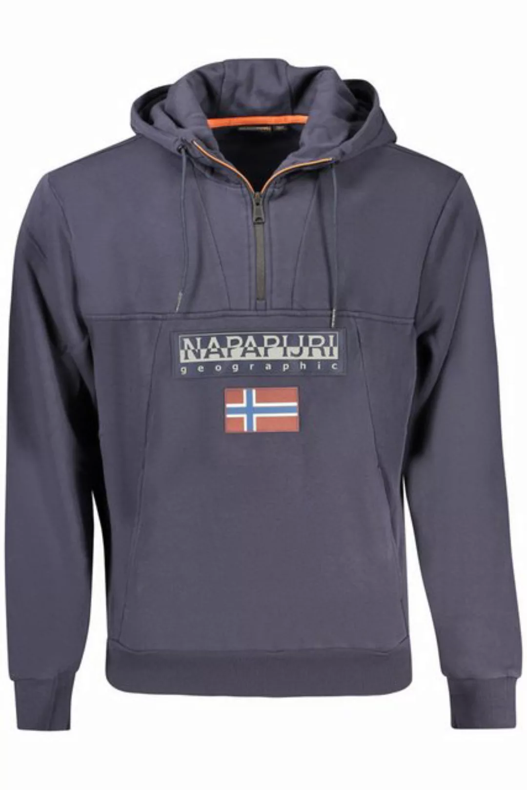 Napapijri Sweatshirt Entspannter blauer Herren-Kapuzenpullover aus günstig online kaufen