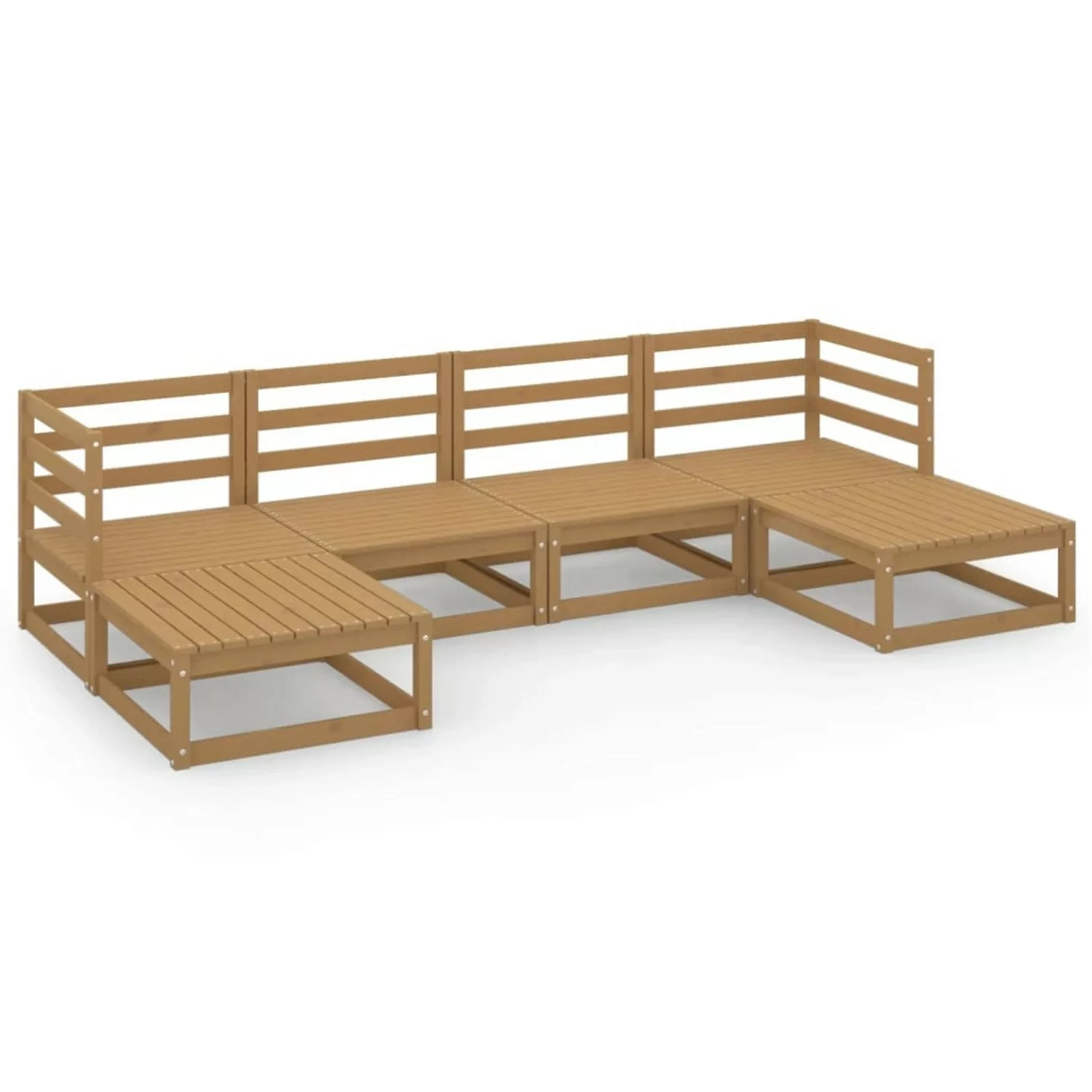 6-tlg. Garten-lounge-set Massivholz Kiefer günstig online kaufen