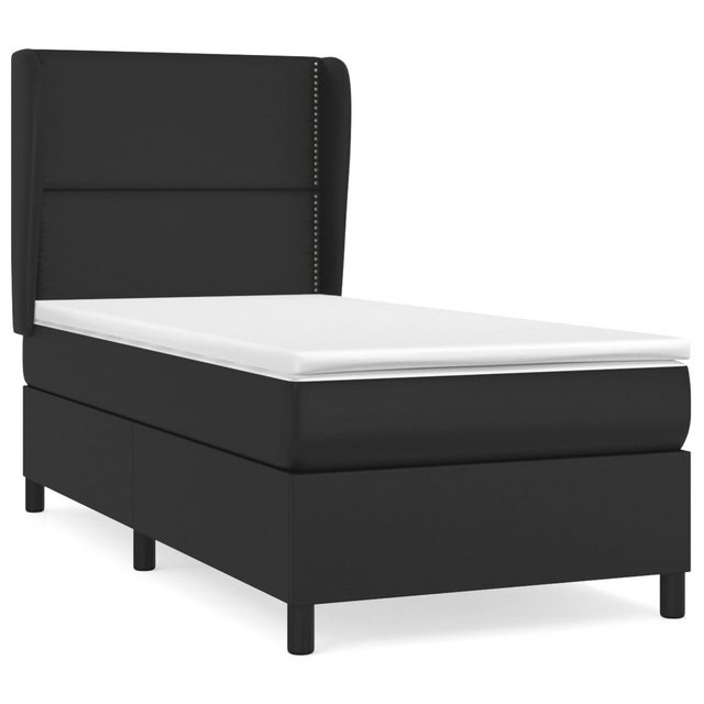 vidaXL Boxspringbett Bett Boxspringbett mit Matratze & Topper Kunstleder ve günstig online kaufen