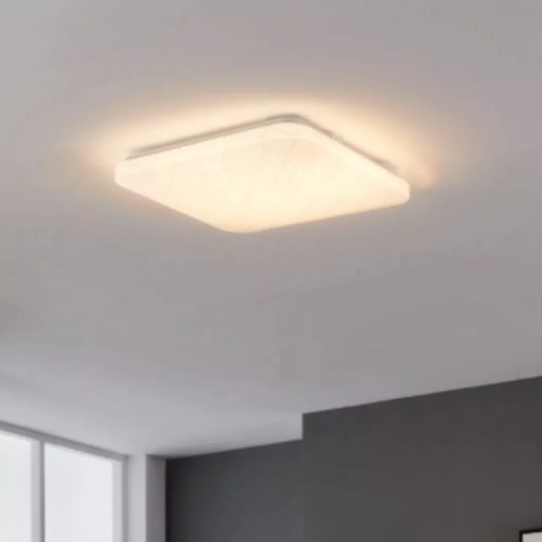 LED Deckenleuchte Rende in Weiß 19,5W 2300lm eckig günstig online kaufen
