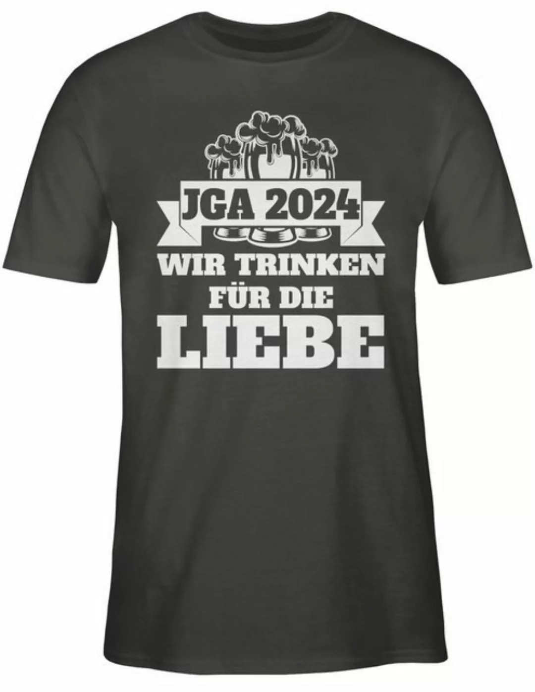 Shirtracer T-Shirt JGA 2024 - Wir trinken für die Liebe JGA Männer günstig online kaufen