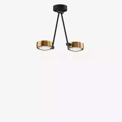 Occhio Sento Soffitto Due 30 Up E Deckenleuchte LED 2-flammig, Kopf bronze/ günstig online kaufen