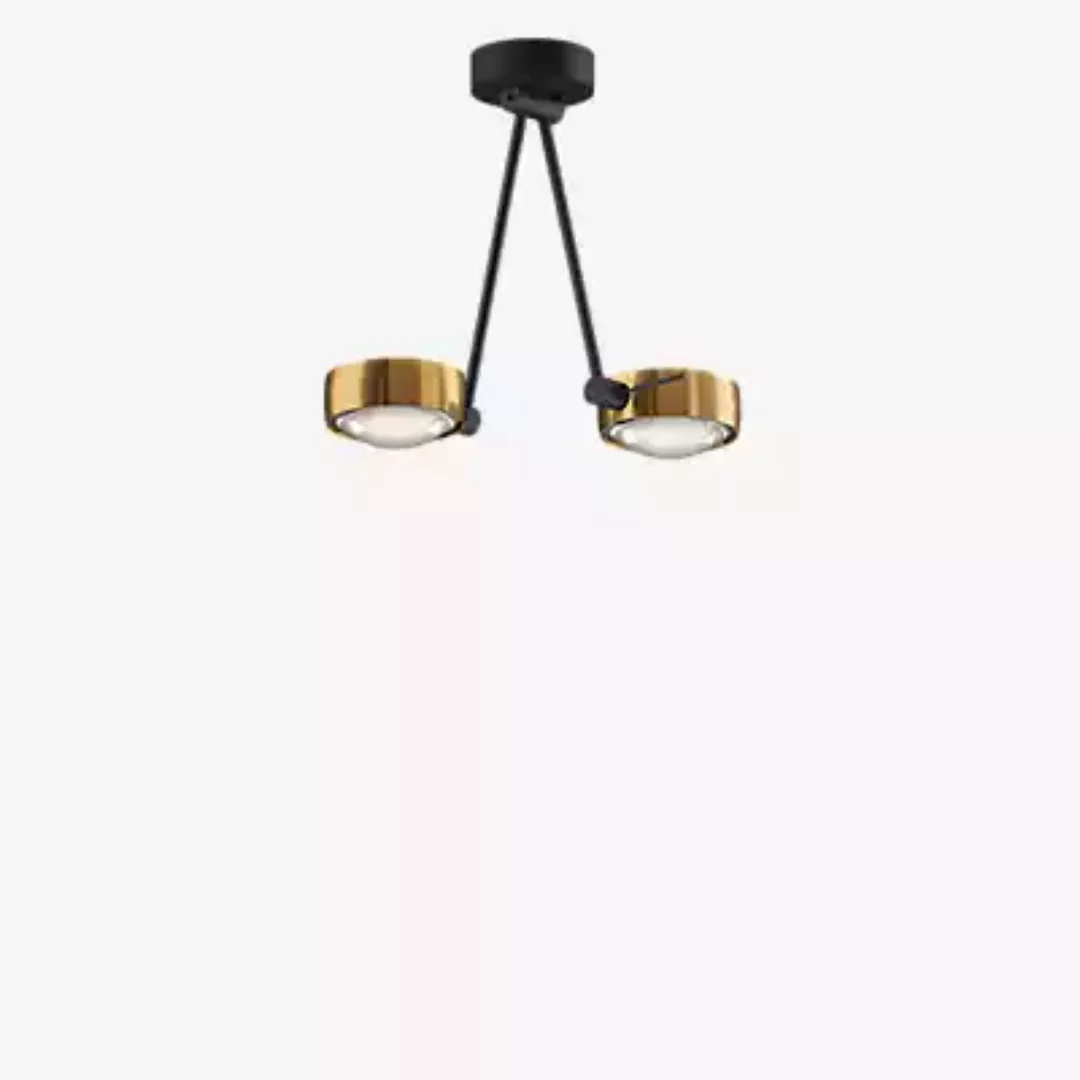 Occhio Sento Soffitto Due 30 Up E Deckenleuchte LED 2-flammig, Kopf bronze/ günstig online kaufen