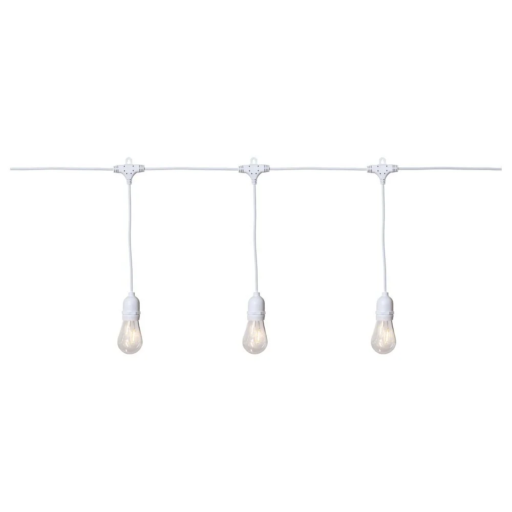 LED Party-Kette String Light in Weiß 10-flammig IP44 günstig online kaufen
